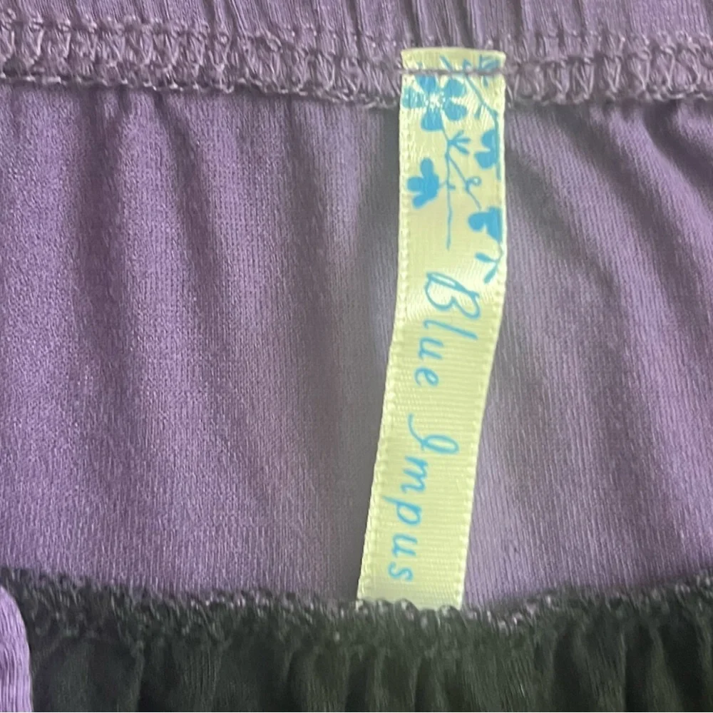 Blue Impus Purple and Black Halter Tank w/ belt buckle Top. Size L. - Picture 5 of 7